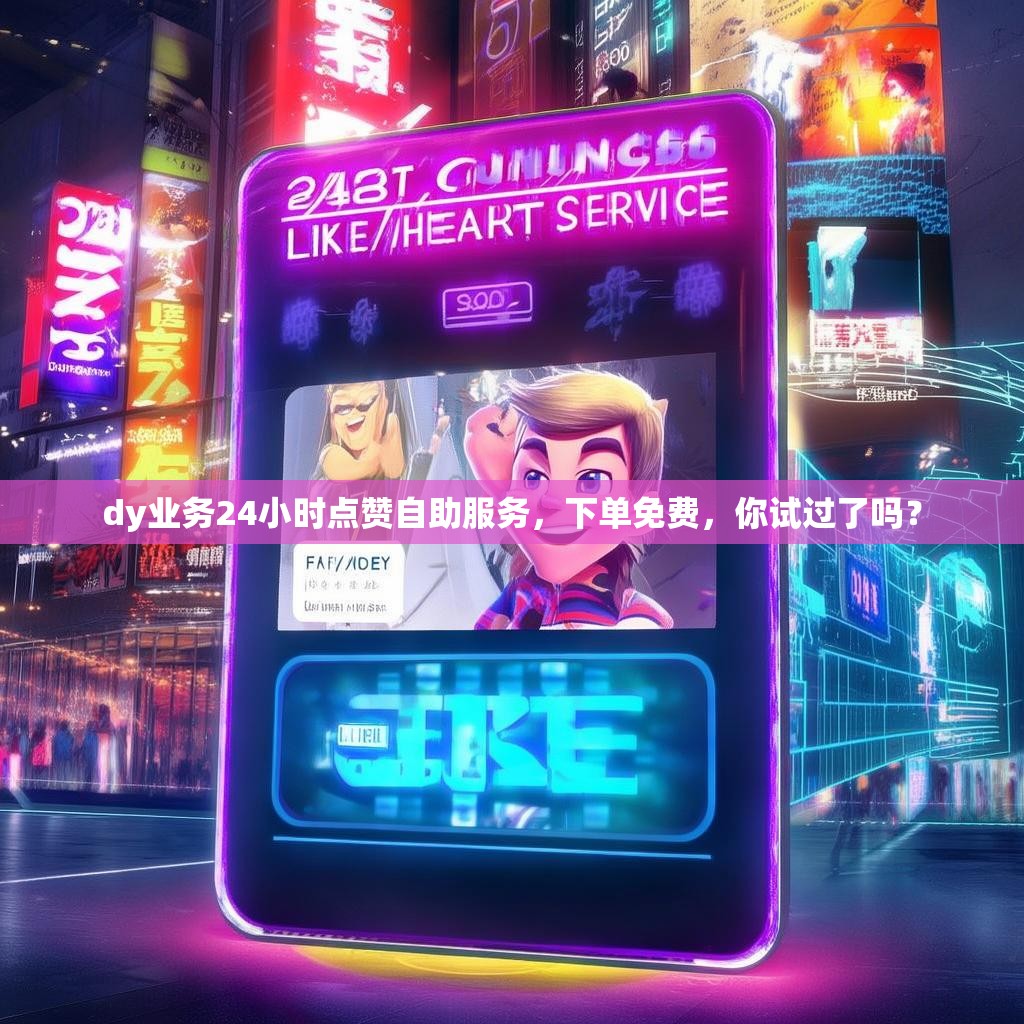 dy业务24小时点赞自助服务，下单免费，你试过了吗？