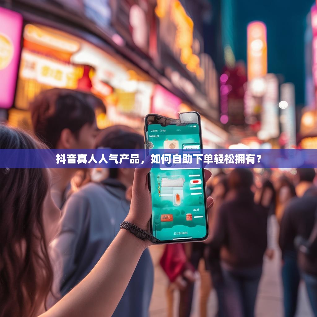 抖音真人人气产品，如何自助下单轻松拥有？