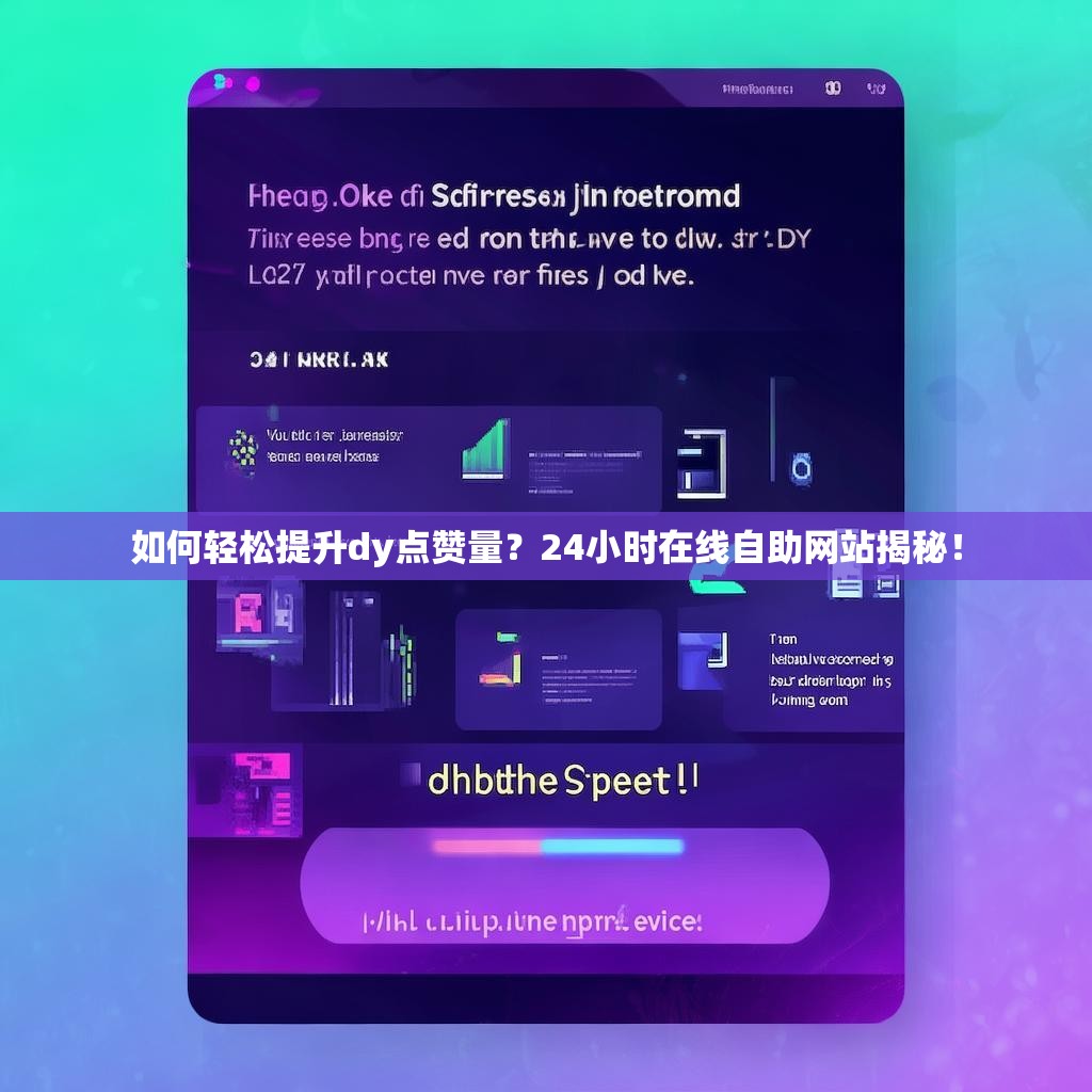 如何轻松提升dy点赞量？24小时在线自助网站揭秘！