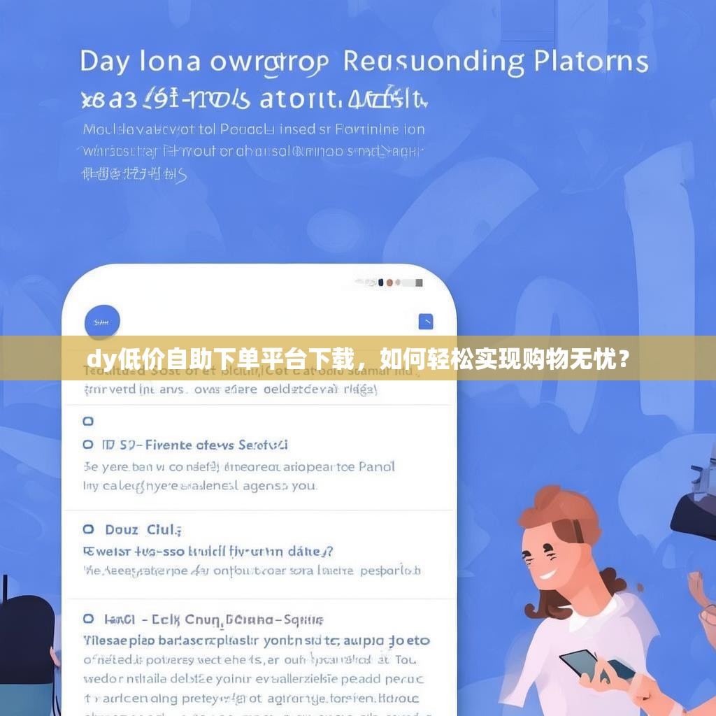 dy低价自助下单平台下载，如何轻松实现购物无忧？
