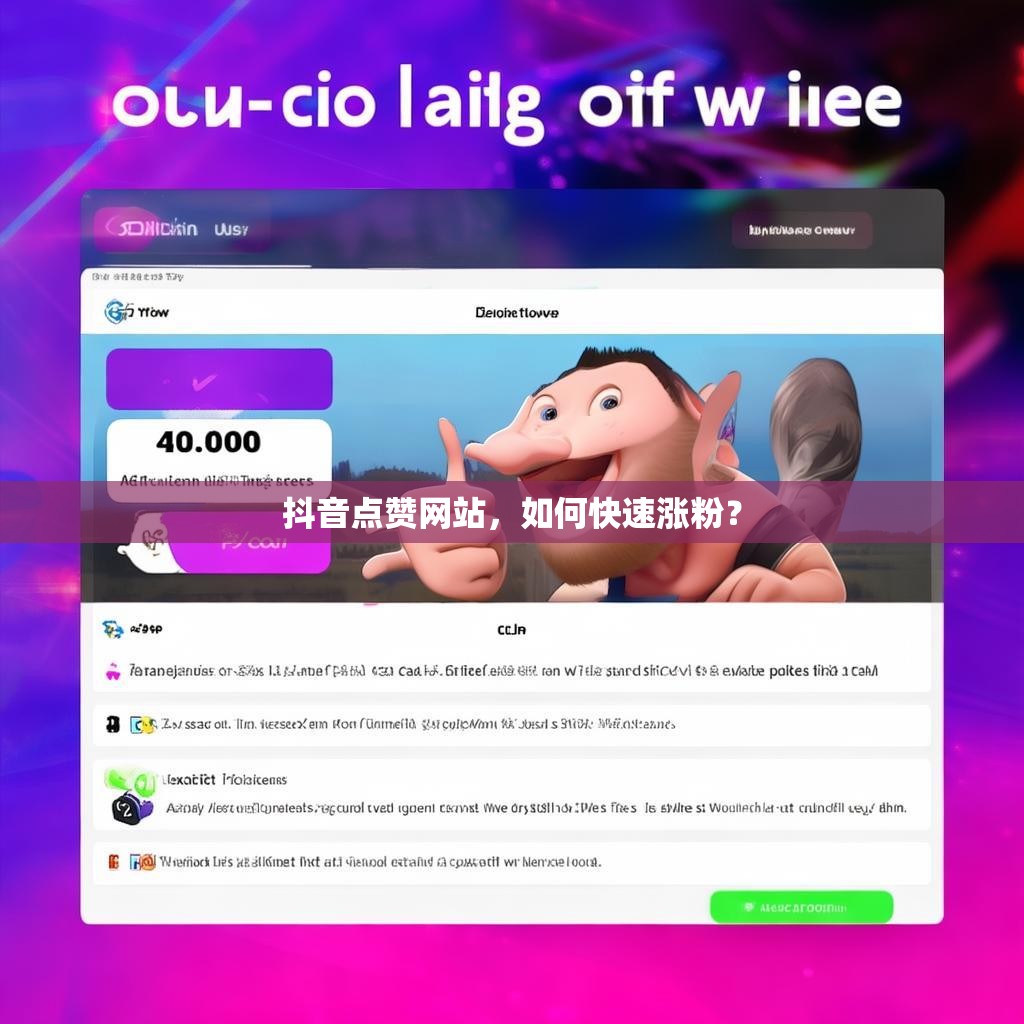 抖音点赞网站，如何快速涨粉？