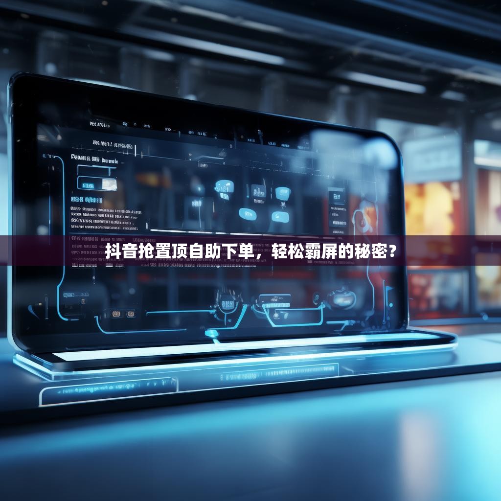 抖音抢置顶自助下单，轻松霸屏的秘密？