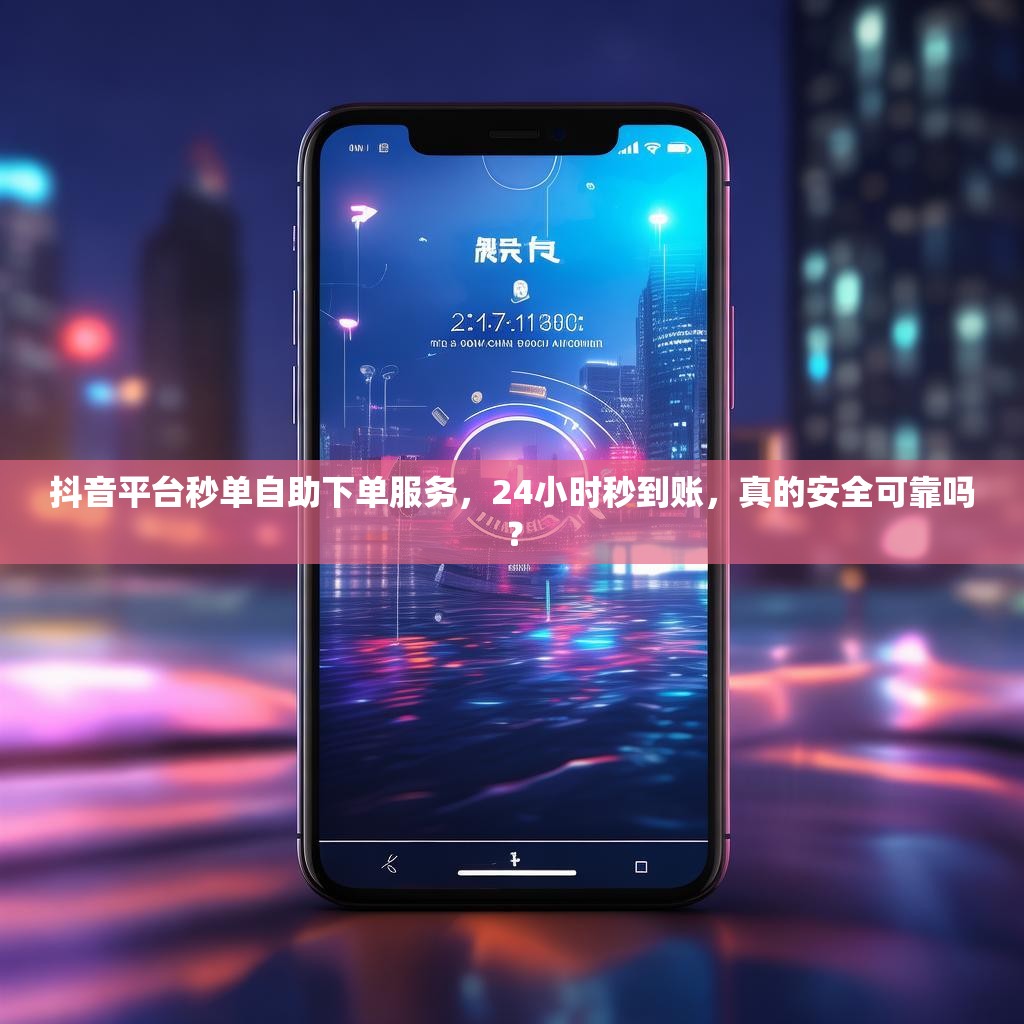 抖音平台秒单自助下单服务，24小时秒到账，真的安全可靠吗？