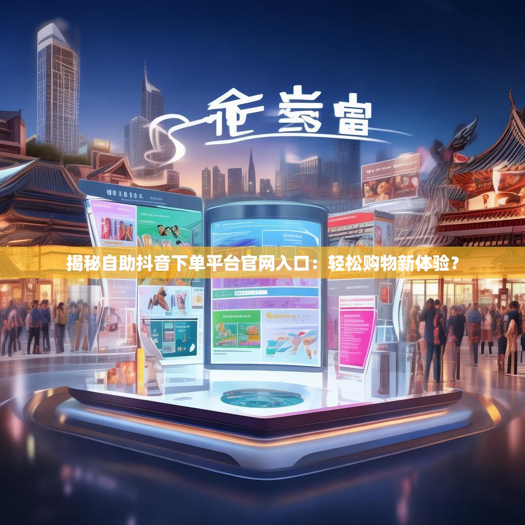揭秘自助抖音下单平台官网入口：轻松购物新体验？
