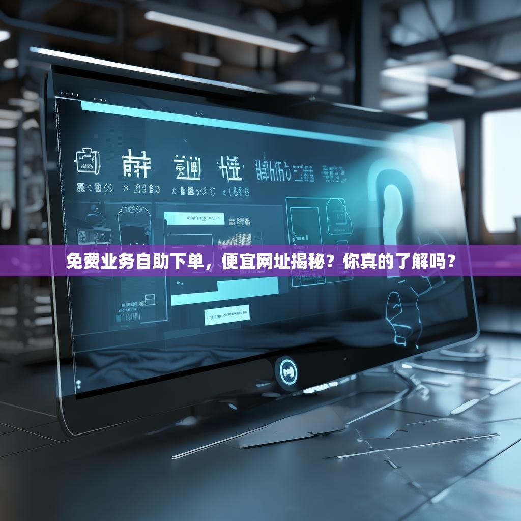 免费业务自助下单，便宜网址揭秘？你真的了解吗？