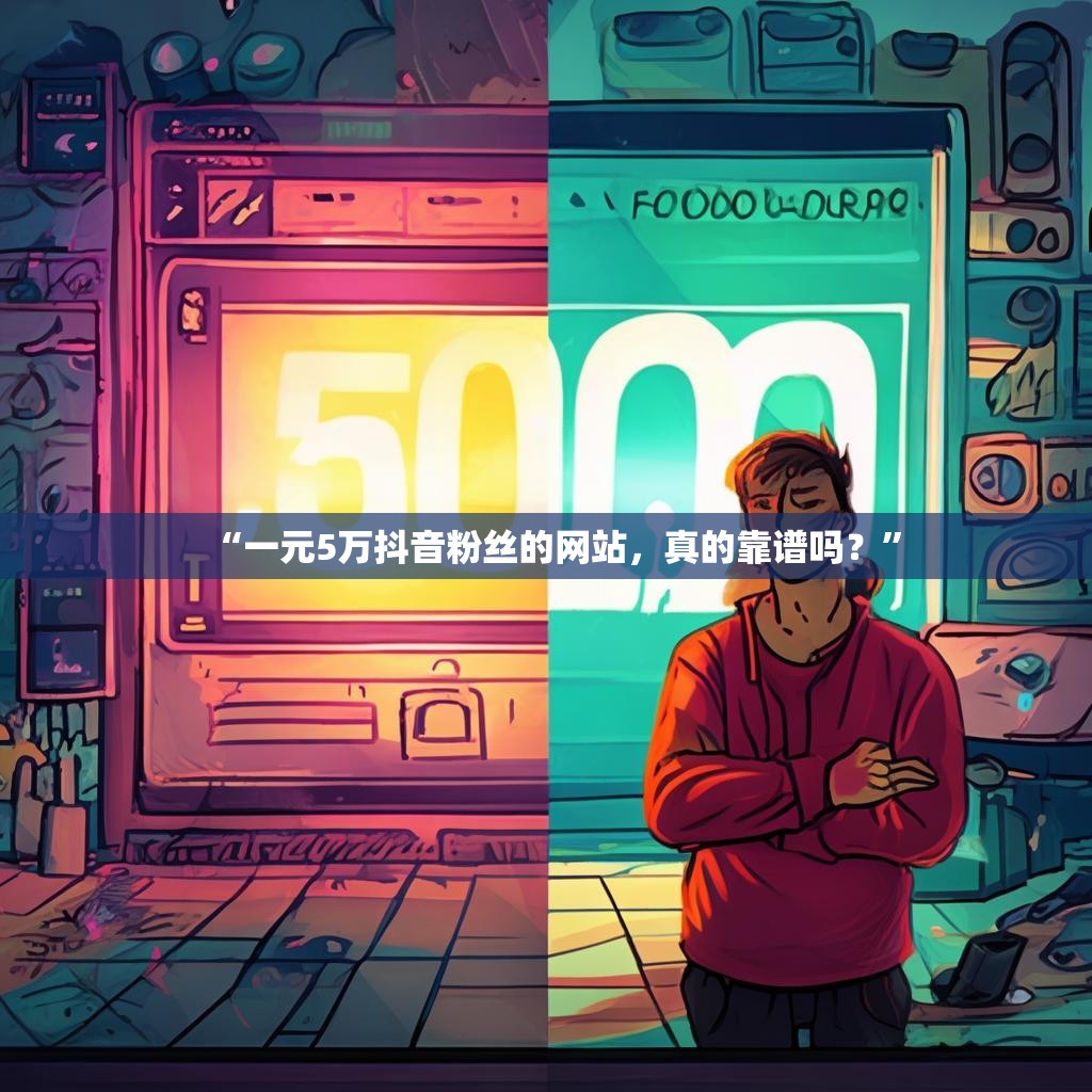 “一元5万抖音粉丝的网站，真的靠谱吗？”