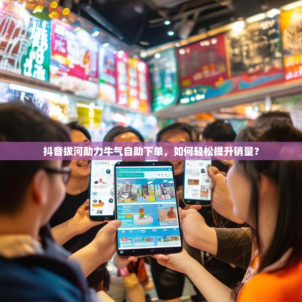 抖音拔河助力牛气自助下单，如何轻松提升销量？