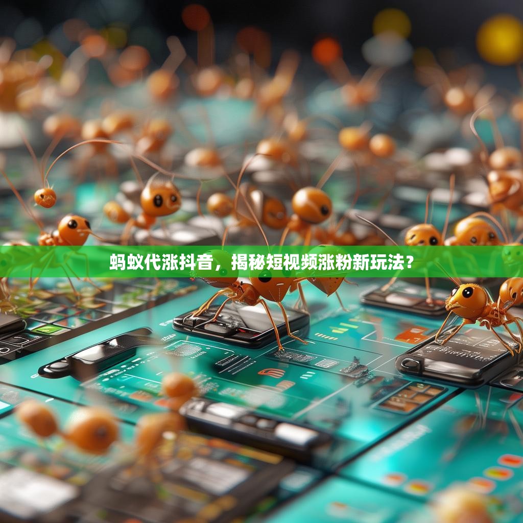 蚂蚁代涨抖音，揭秘短视频涨粉新玩法？