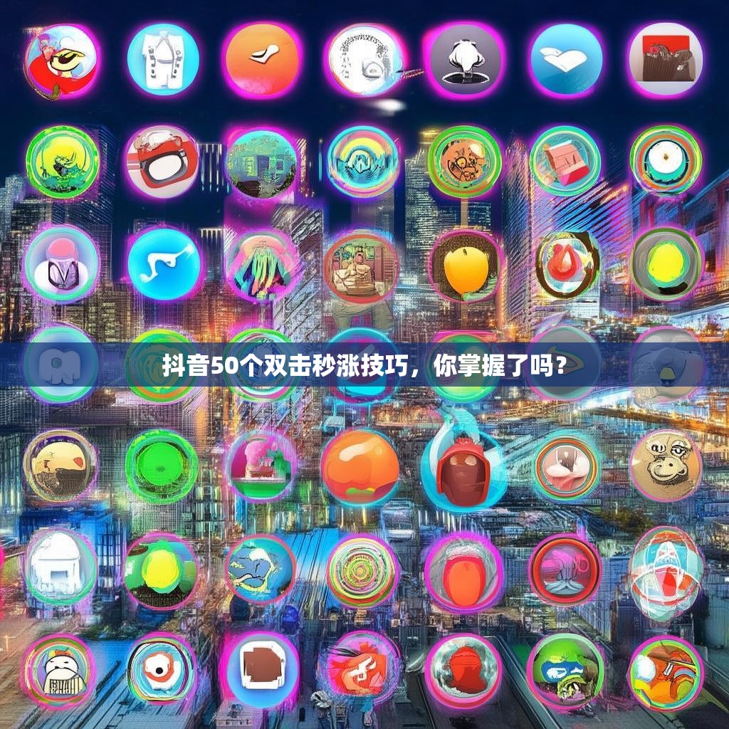 抖音50个双击秒涨技巧，你掌握了吗？