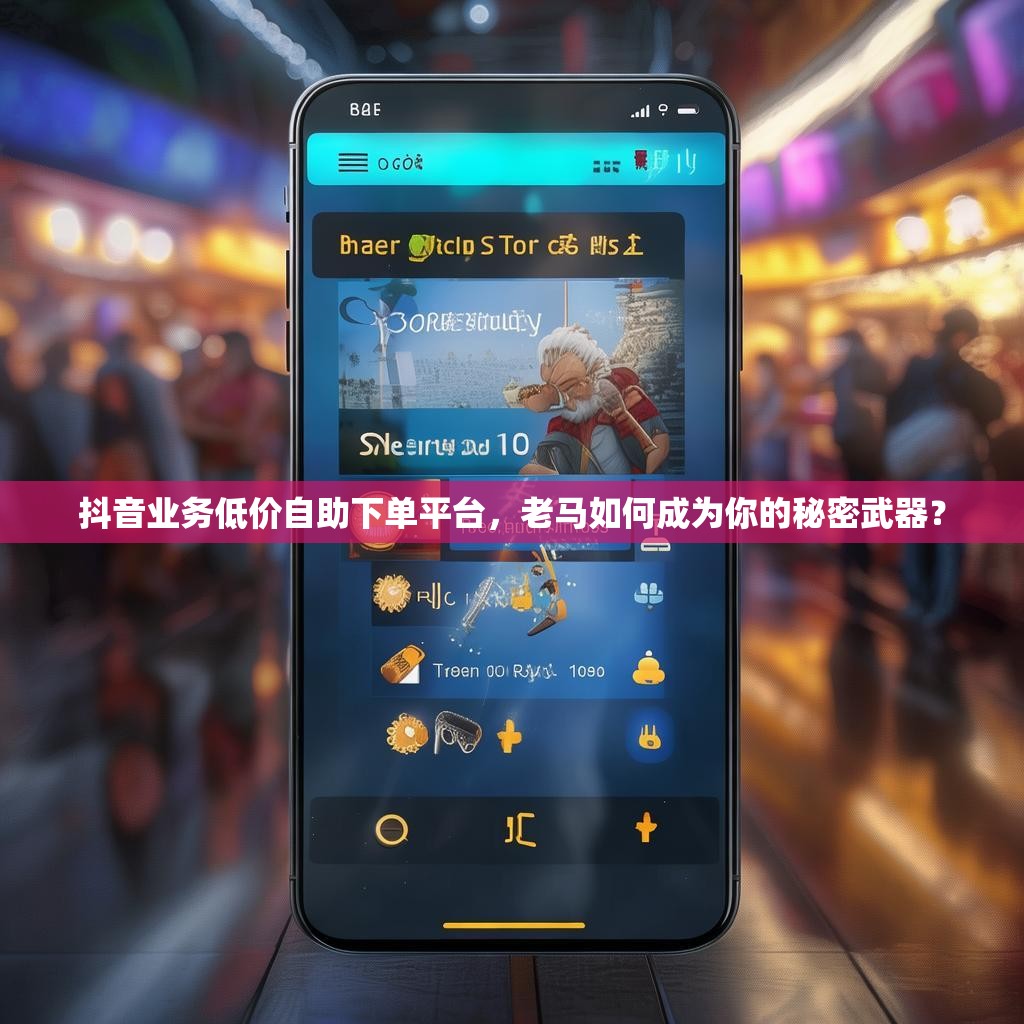 抖音业务低价自助下单平台，老马如何成为你的秘密武器？