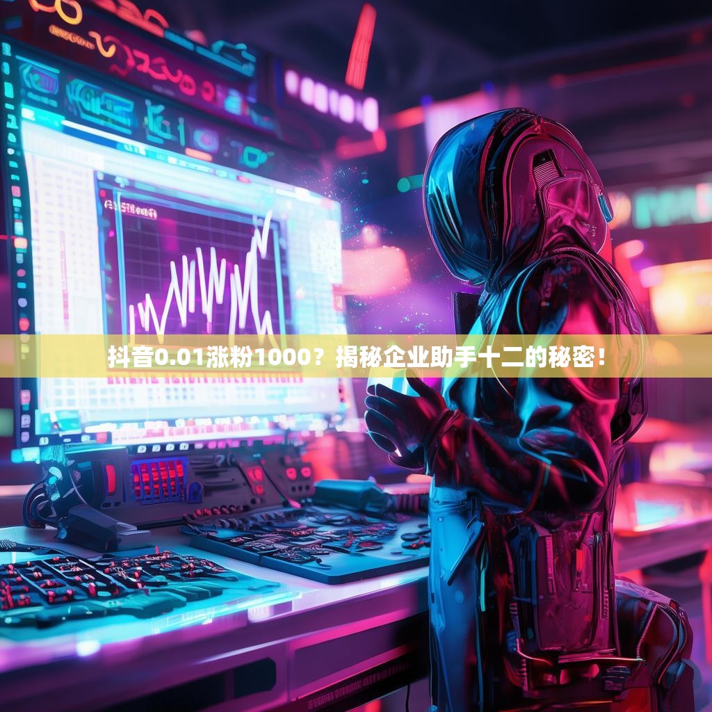 抖音0.01涨粉1000？揭秘企业助手十二的秘密！