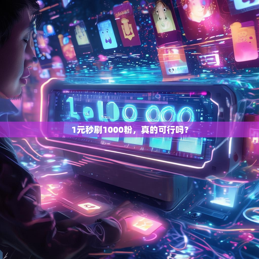 1元秒刷1000粉，真的可行吗？