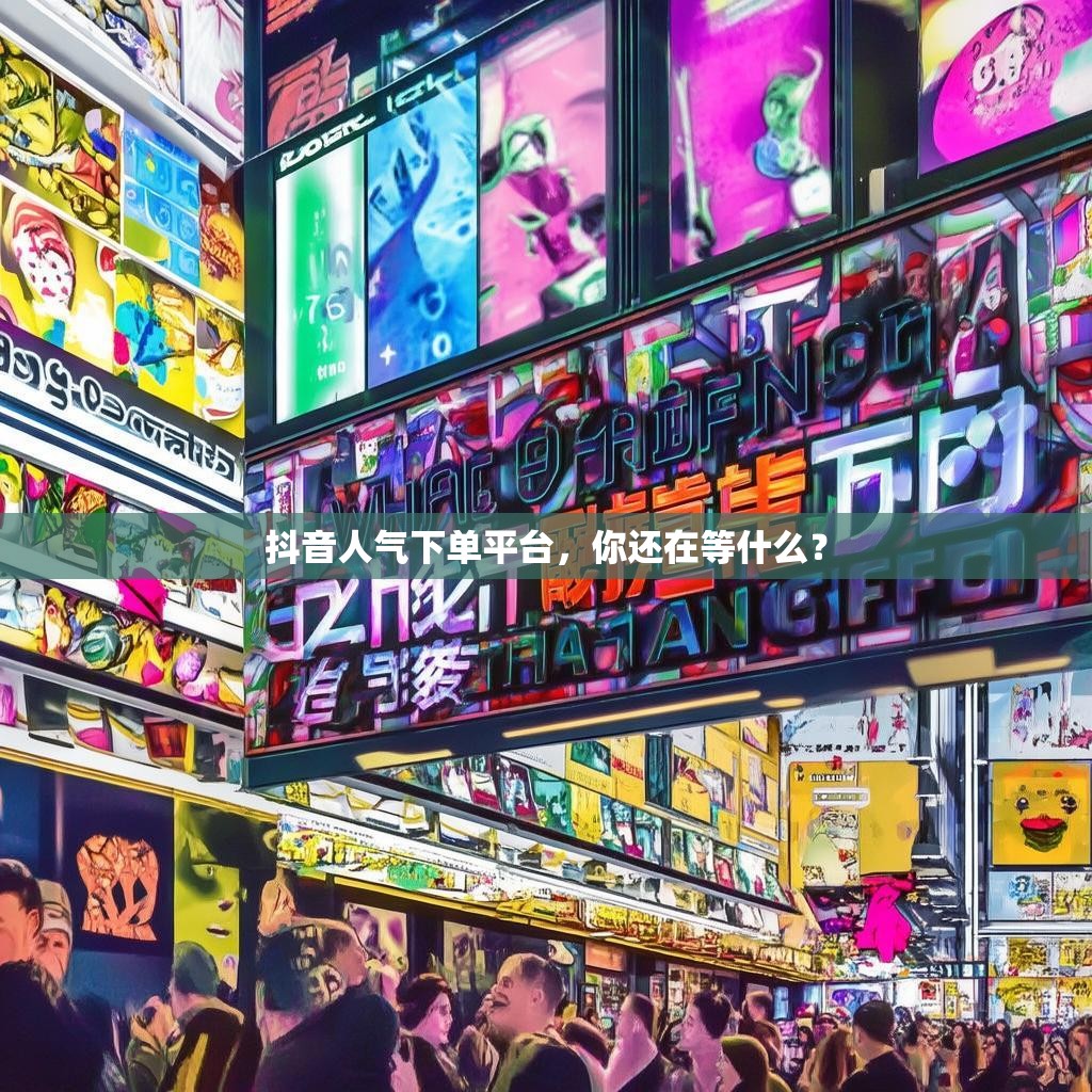 抖音人气下单平台，你还在等什么？