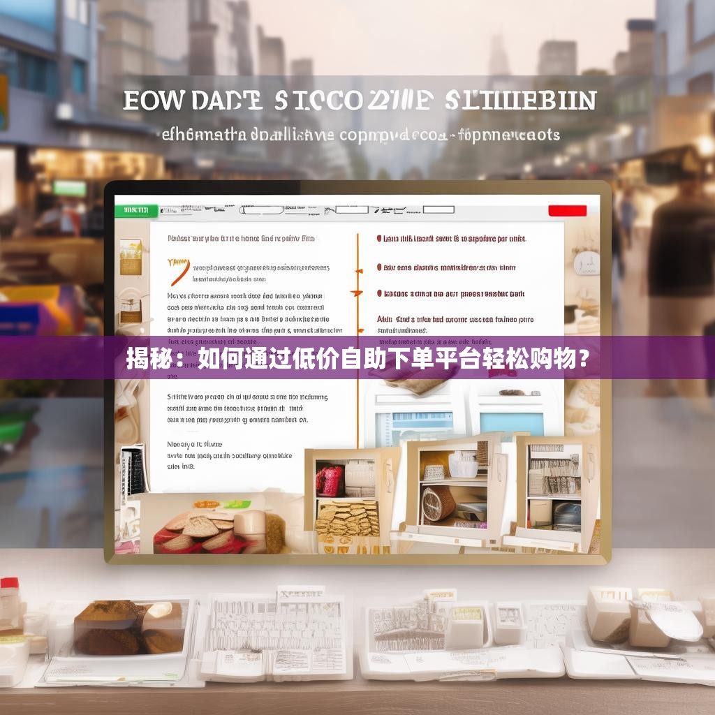 揭秘：如何通过低价自助下单平台轻松购物？
