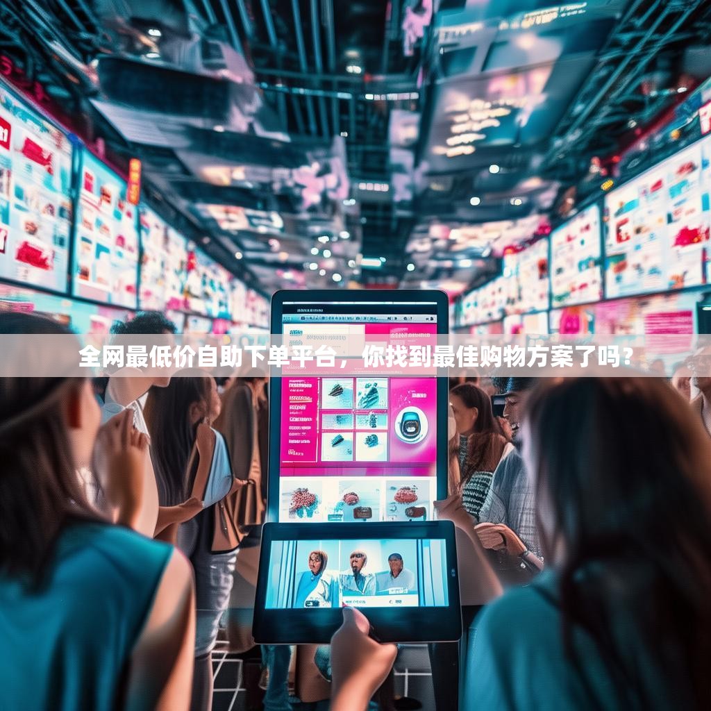 全网最低价自助下单平台，你找到最佳购物方案了吗？