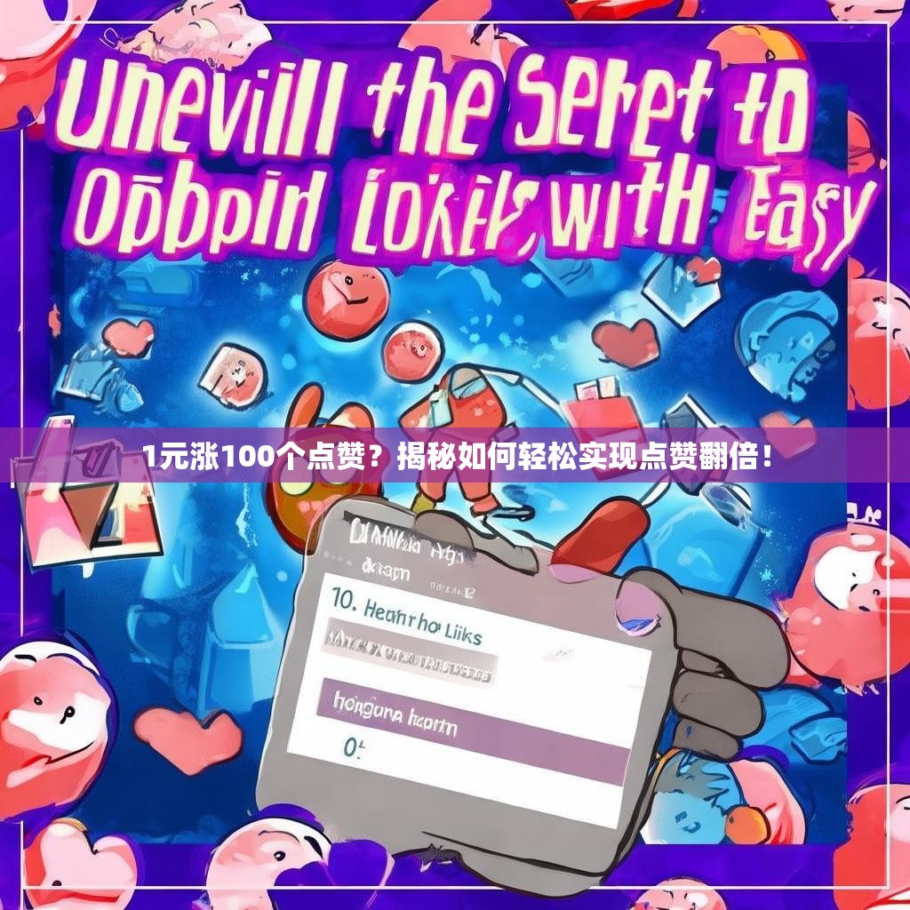 1元涨100个点赞？揭秘如何轻松实现点赞翻倍！