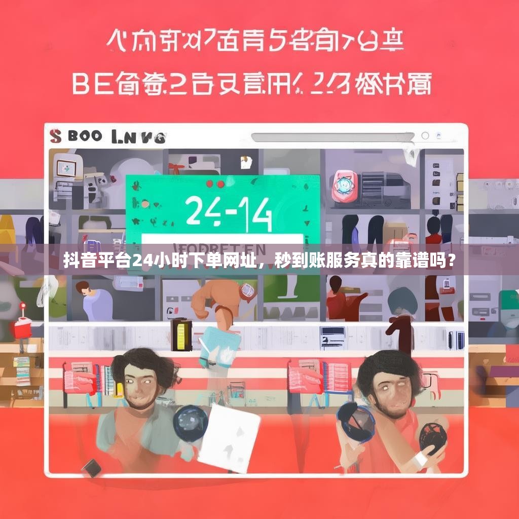 抖音平台24小时下单网址，秒到账服务真的靠谱吗？
