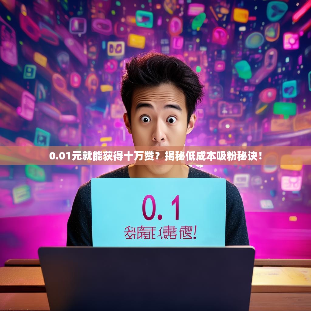 0.01元就能获得十万赞？揭秘低成本吸粉秘诀！