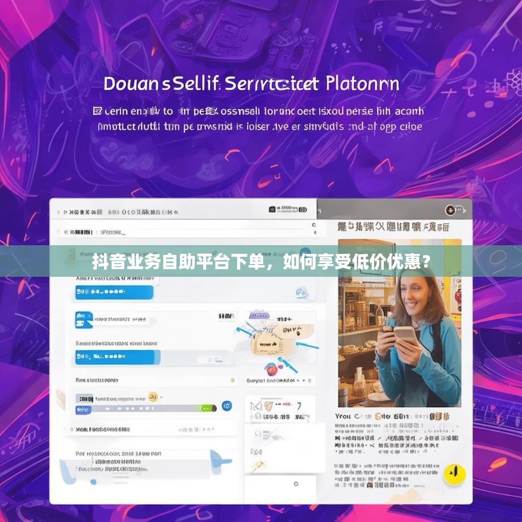 抖音业务自助平台下单，如何享受低价优惠？