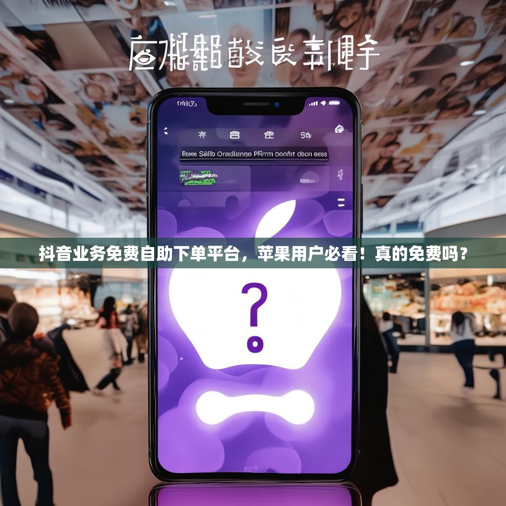 抖音业务免费自助下单平台，苹果用户必看！真的免费吗？