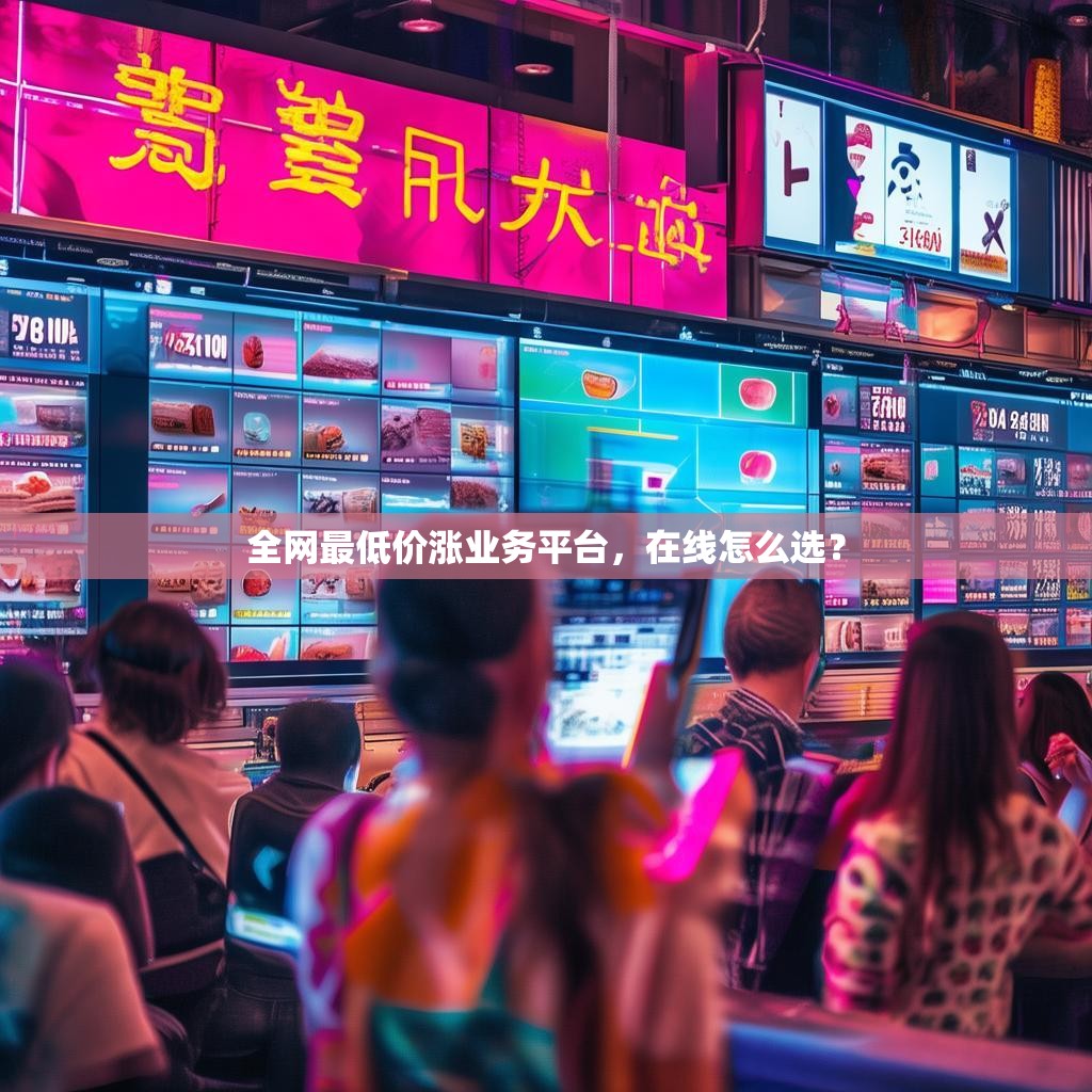 全网最低价涨业务平台，在线怎么选？