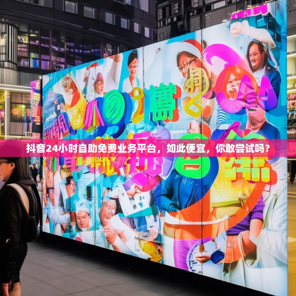抖音24小时自助免费业务平台，如此便宜，你敢尝试吗？