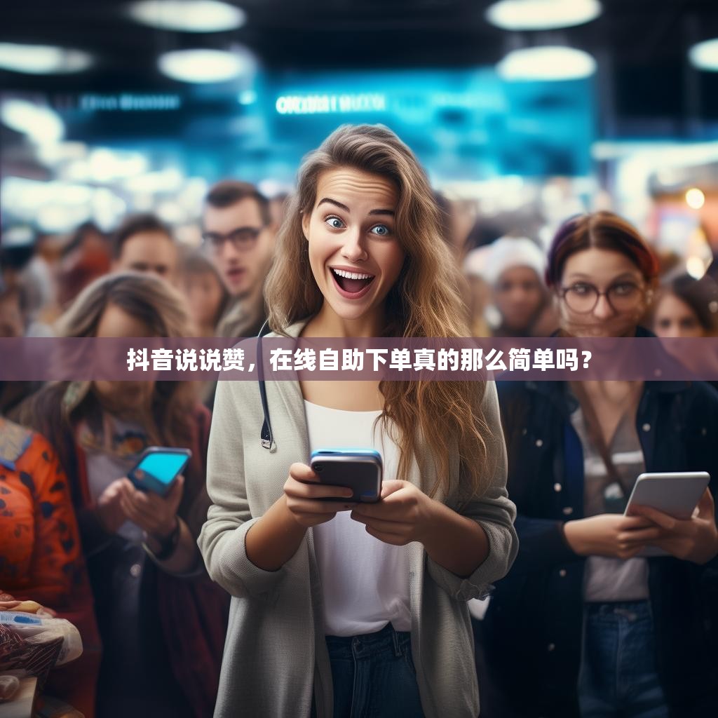 抖音说说赞，在线自助下单真的那么简单吗？